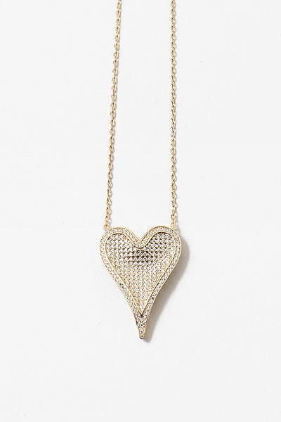 3D Heart Necklace