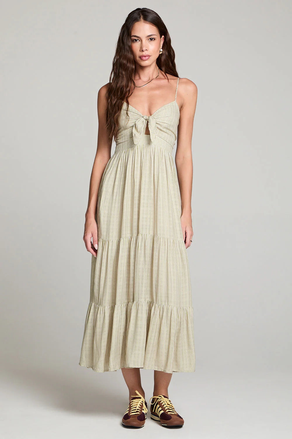 Stein Midi Stripe Dress Fern Stripe / S