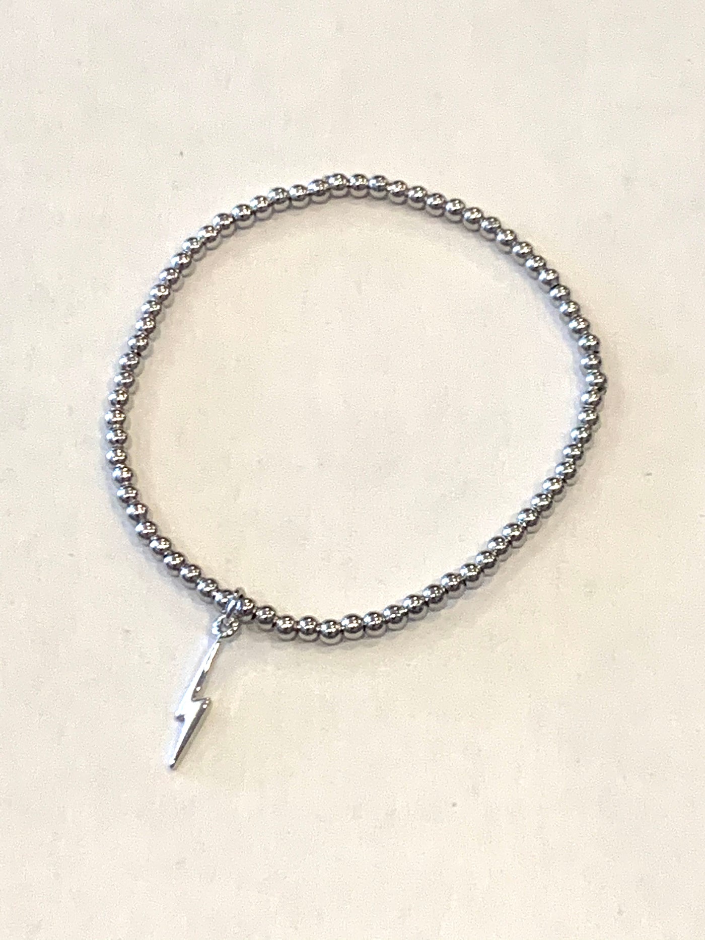 Mini Lightning Bolt Bracelet Silver