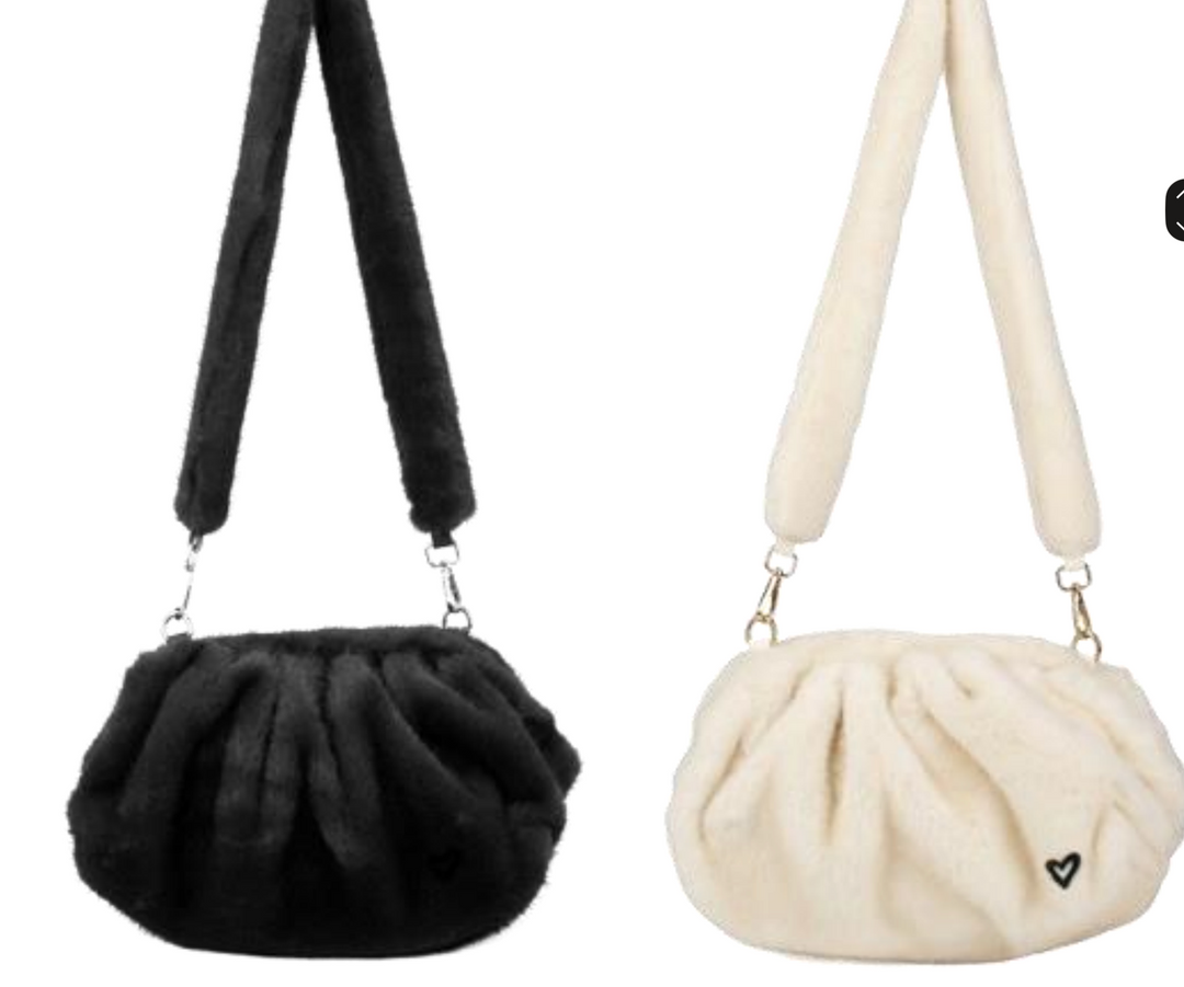 Faux Mink Clutch Crossbody