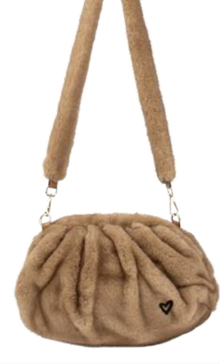 Faux Mink Clutch Crossbody