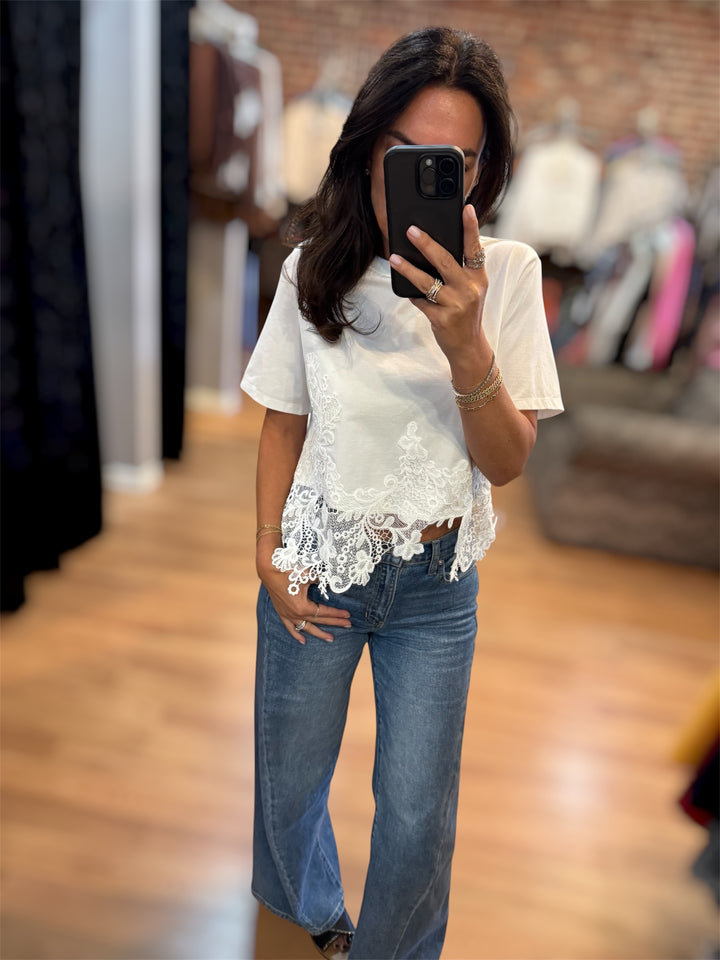 Lace Trim Tee
