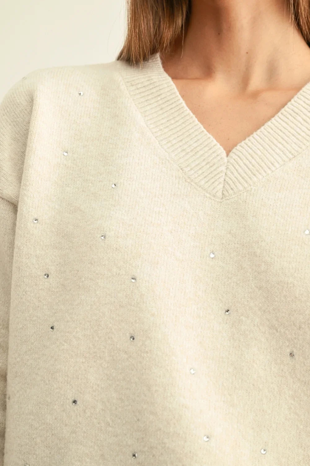 Angie Rhinestone Sweater