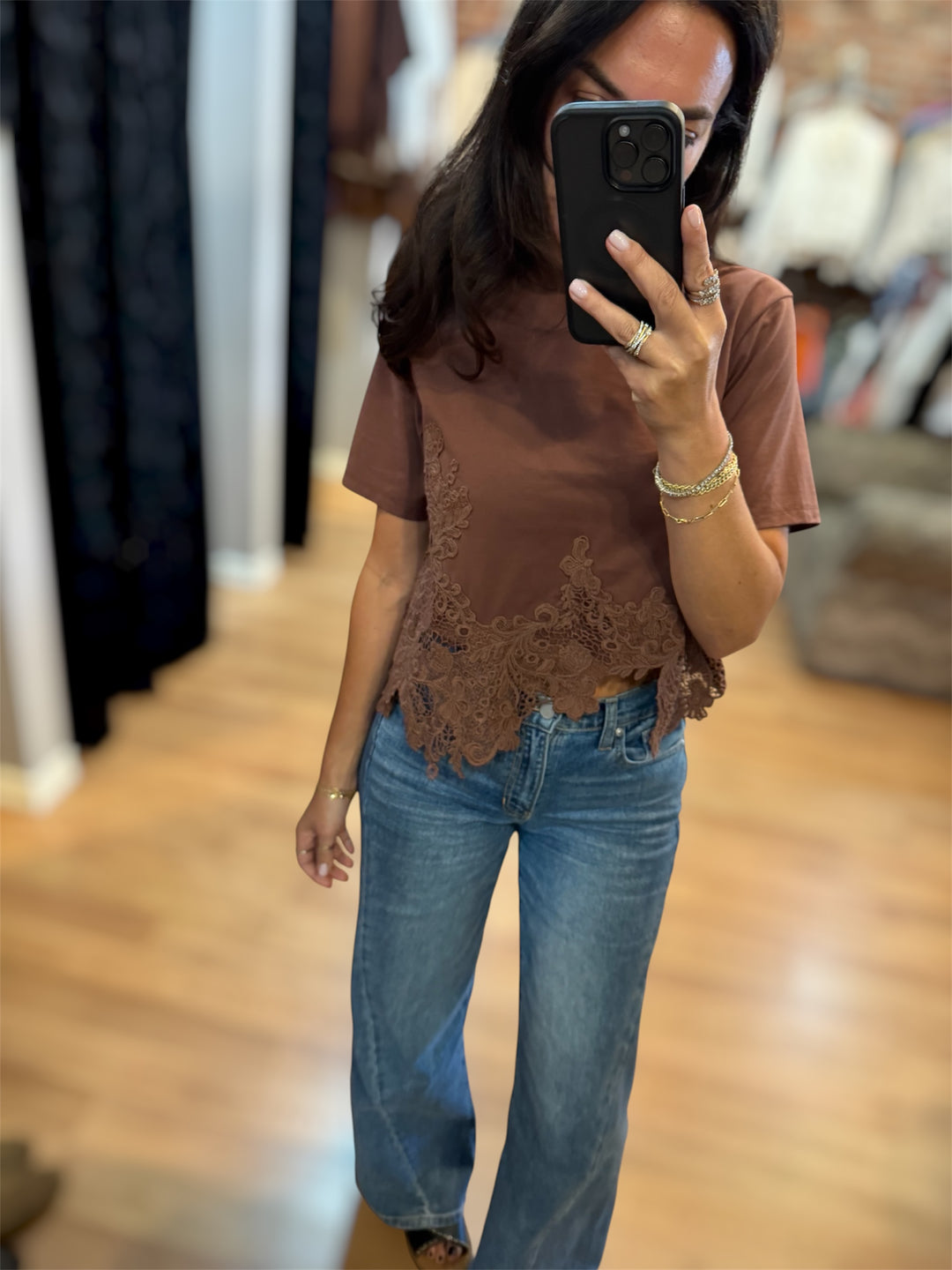 Lace Trim Tee