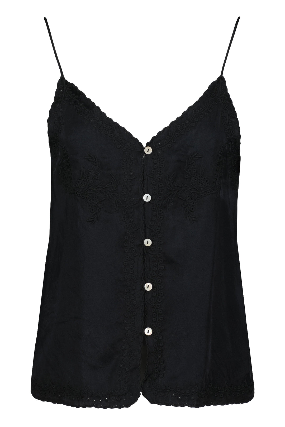 Anya Button Front Embellished Cami