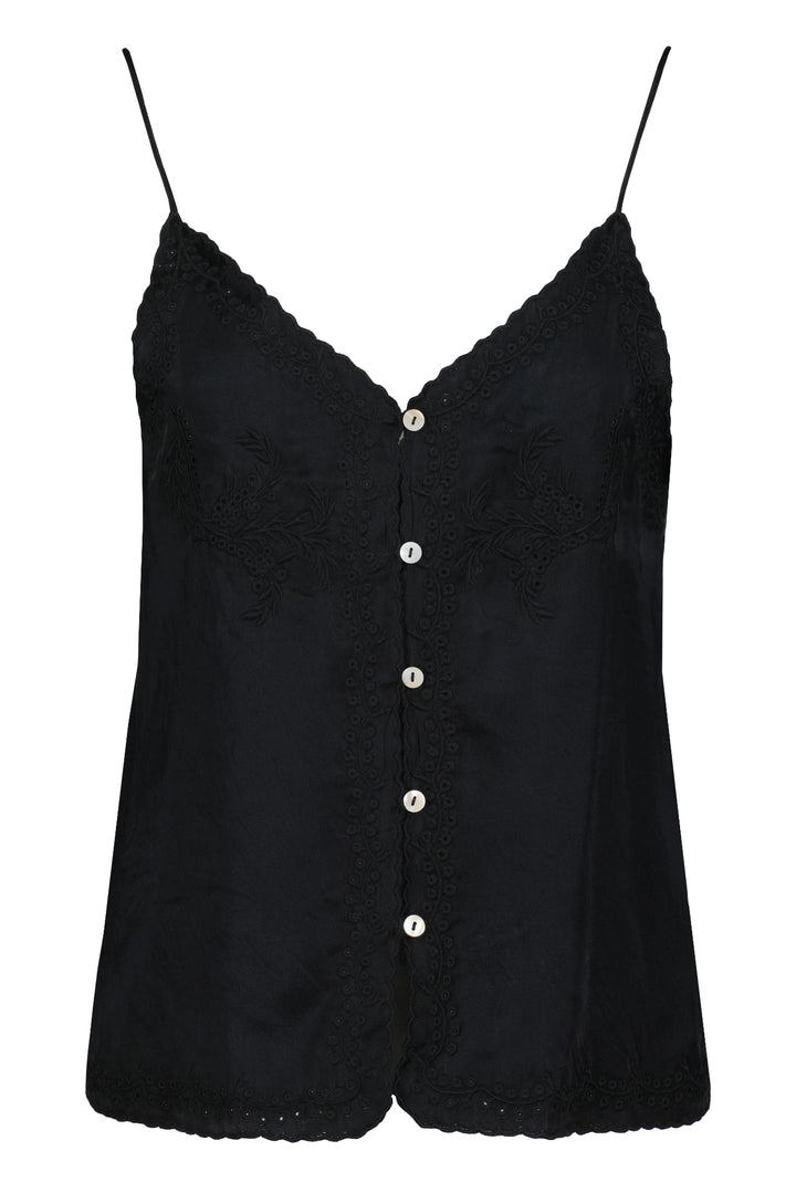 Anya Button Front Embellished Cami