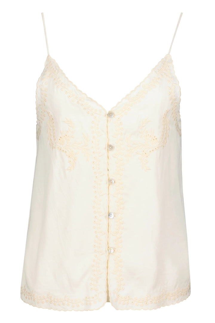 Anya Button Front Embellished Cami