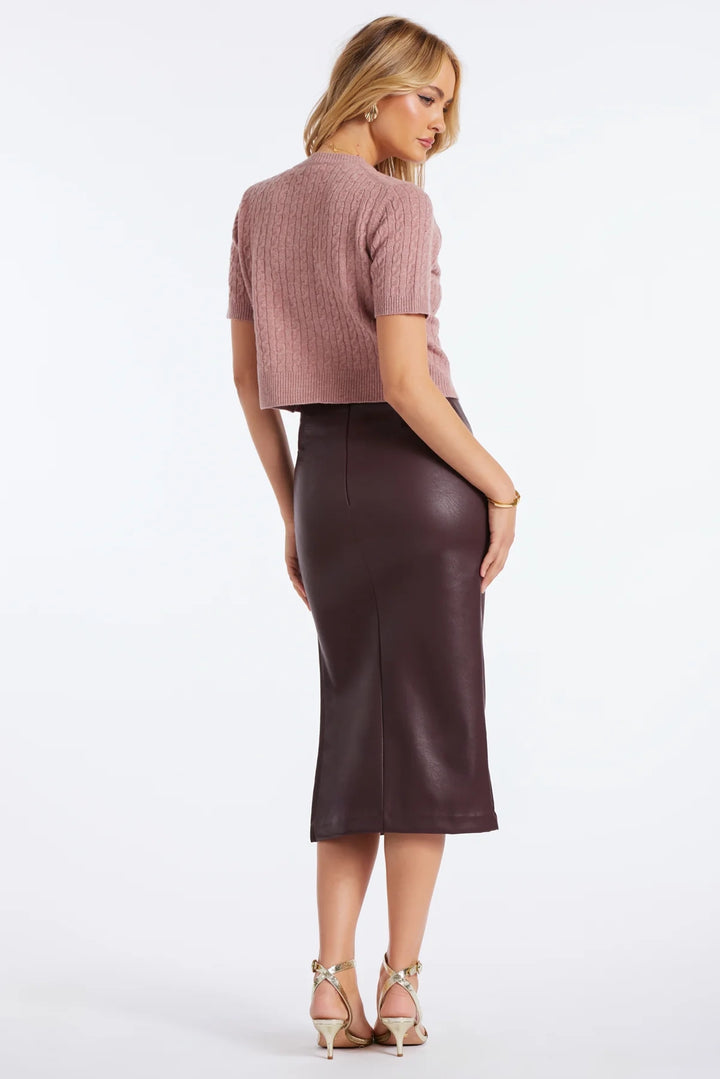 Colette Vegan Ruched Skirt