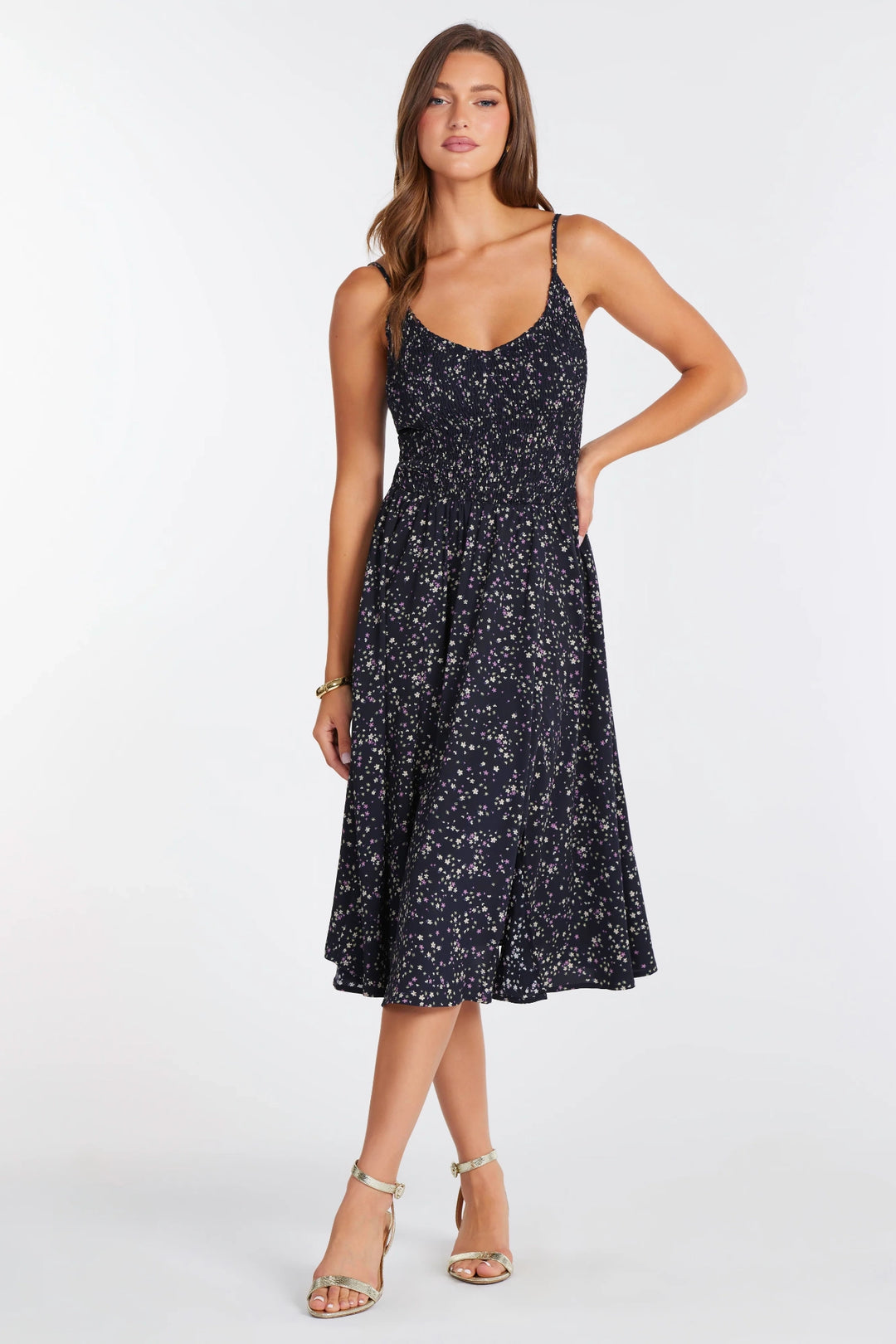 Jacqueline Smocked Dress Saint Germain Floral / M Jacqueline Smocked Dress Saint Germain Floral / M