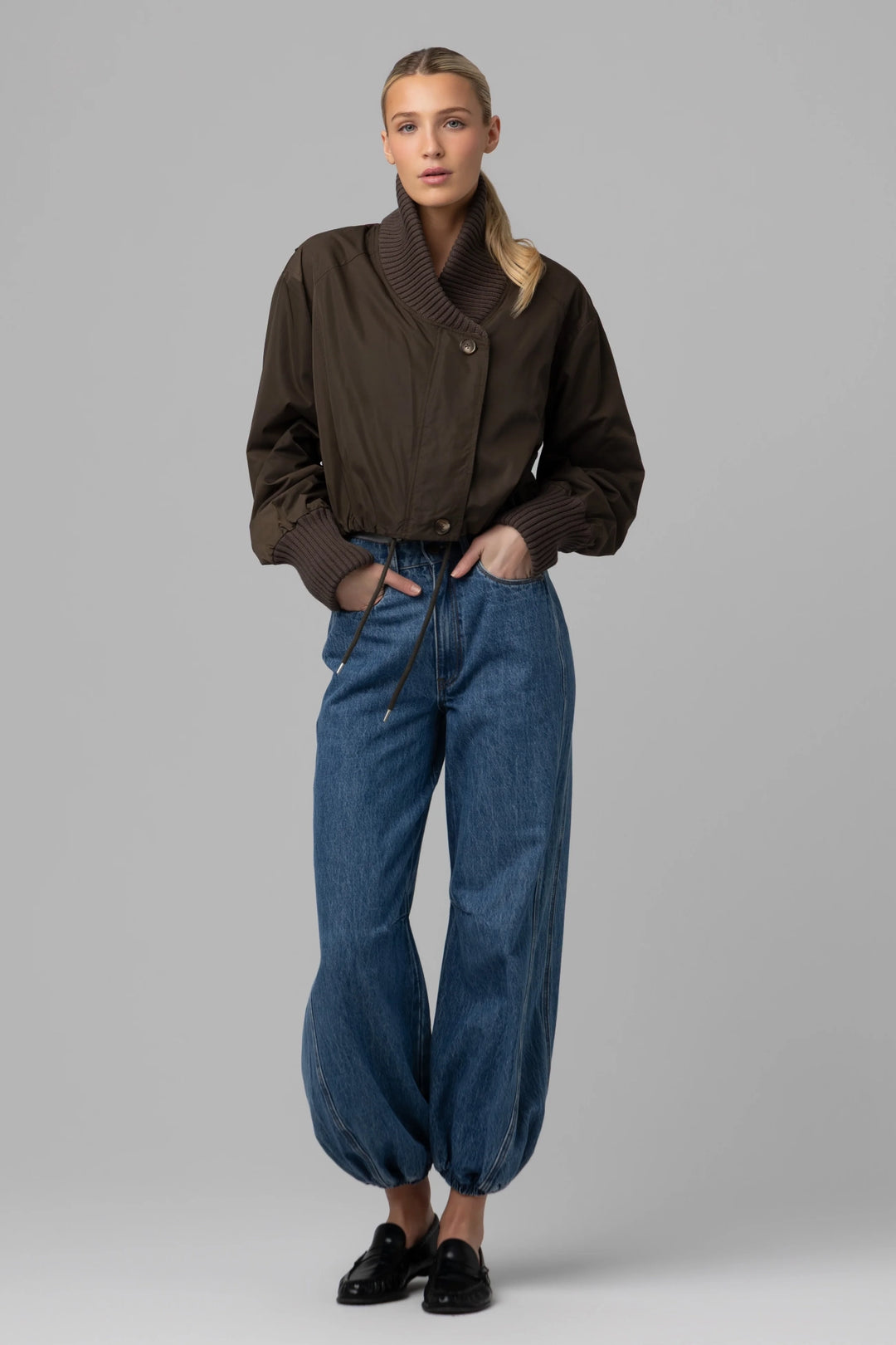 Crop Nylon Jacket