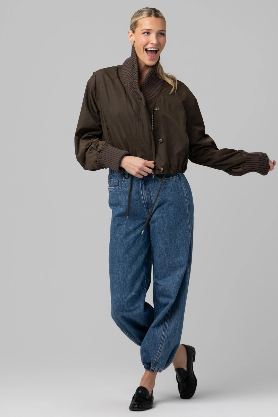 Crop Nylon Jacket