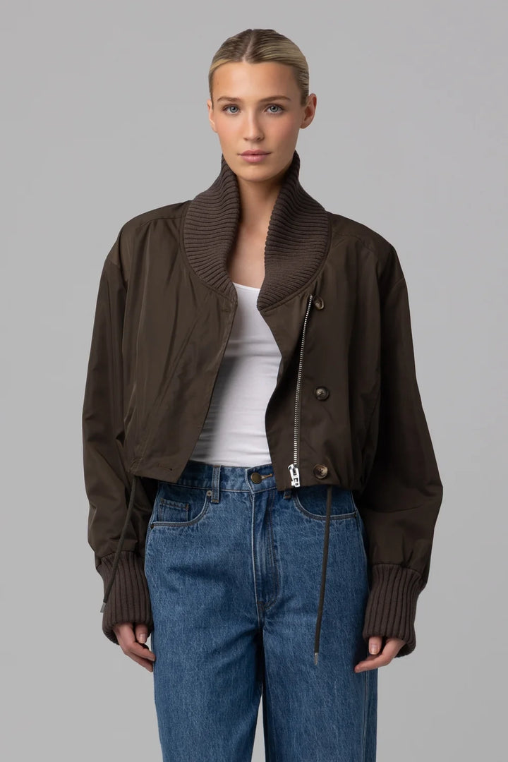 Crop Nylon Jacket