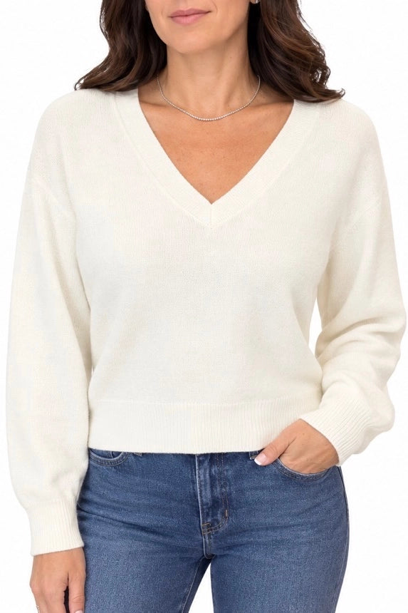 Boxy V Neck Sweater