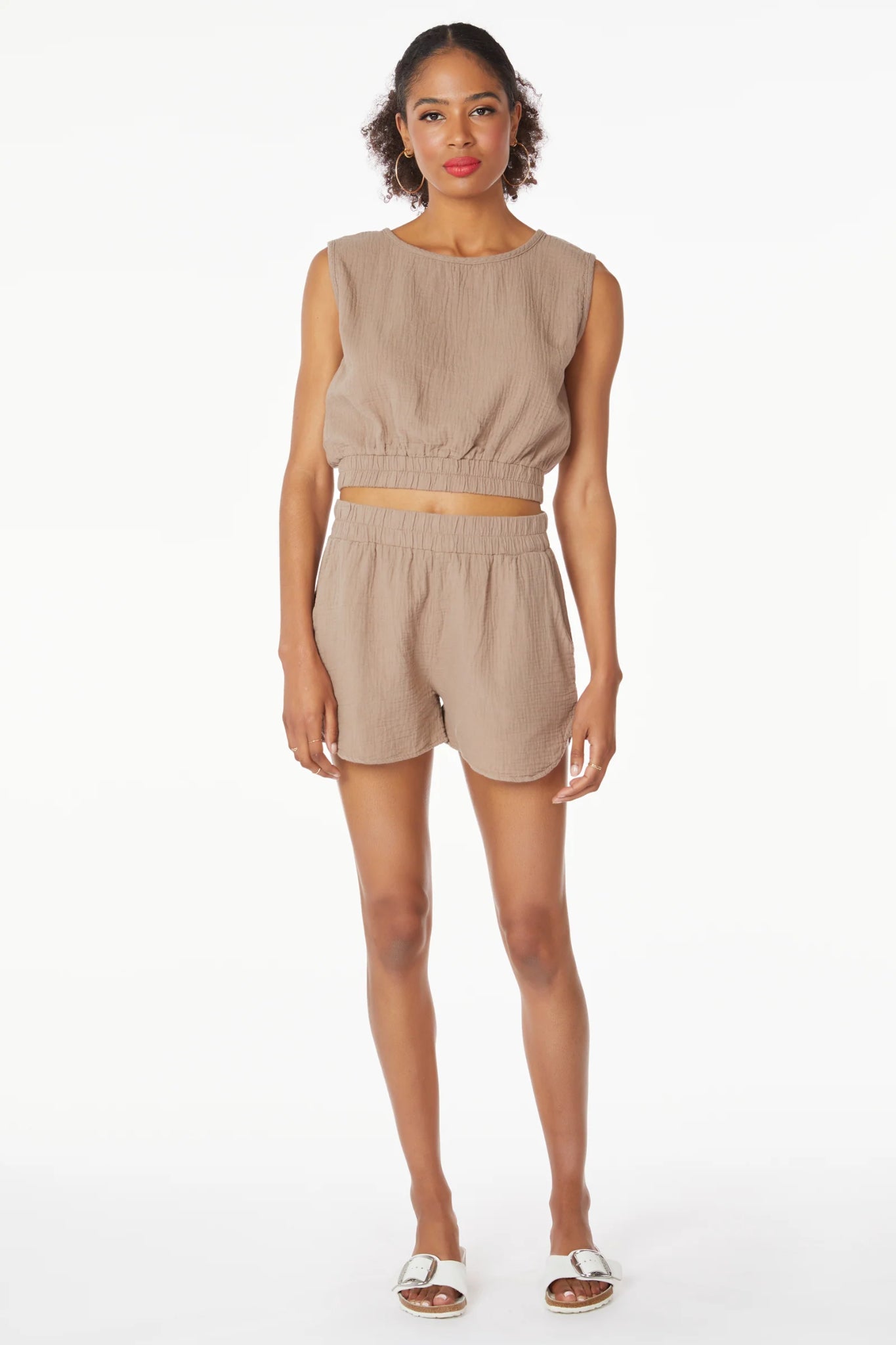 Gauze Tank & Short Set