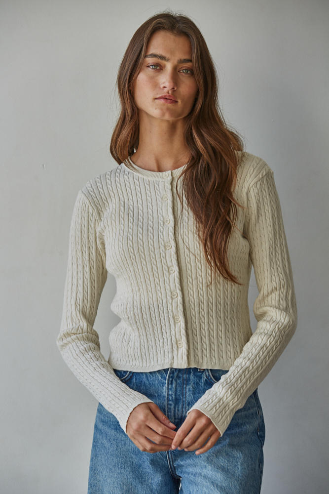 Cable Cardigan