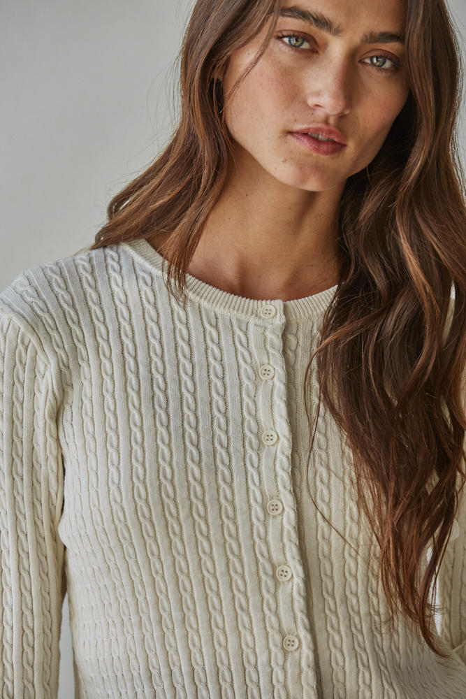 Cable Cardigan