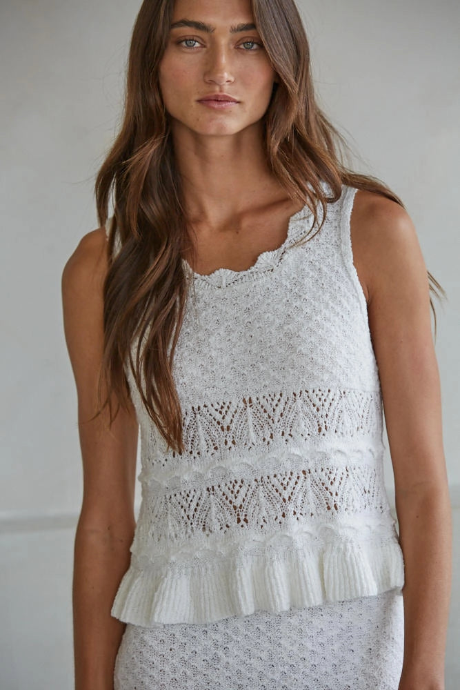 Knit Peplum Tank