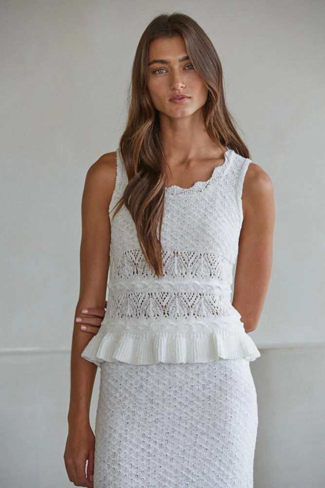 Knit Peplum Tank