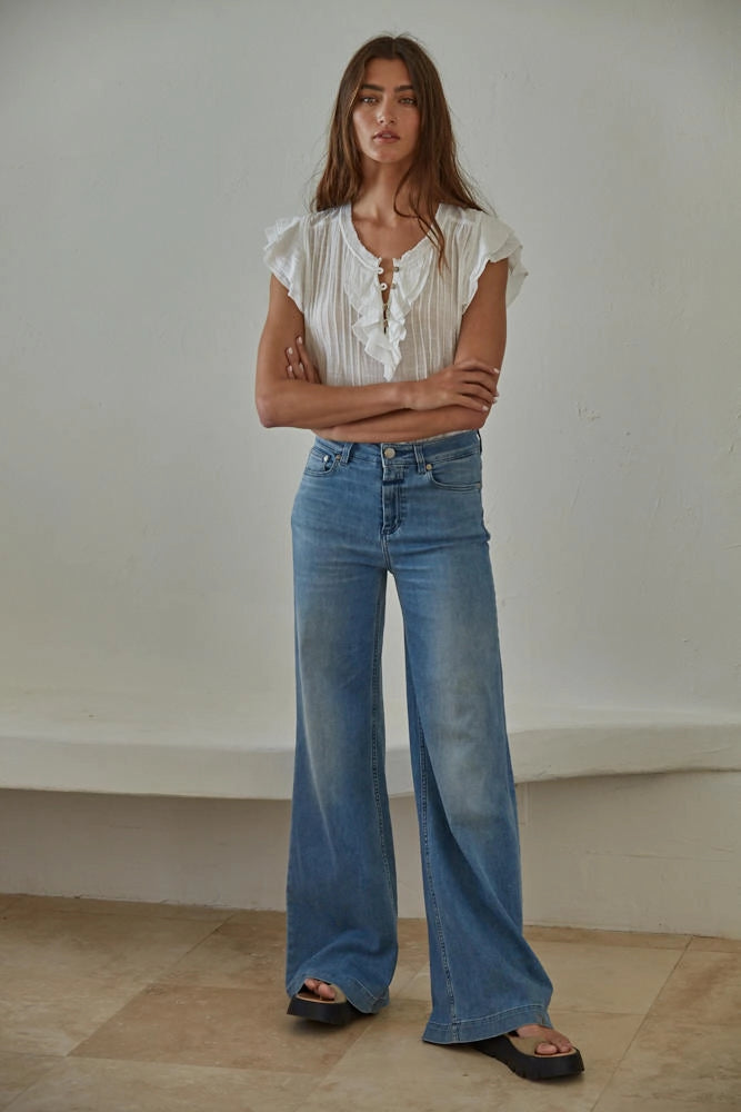 Ruffle Voile Top
