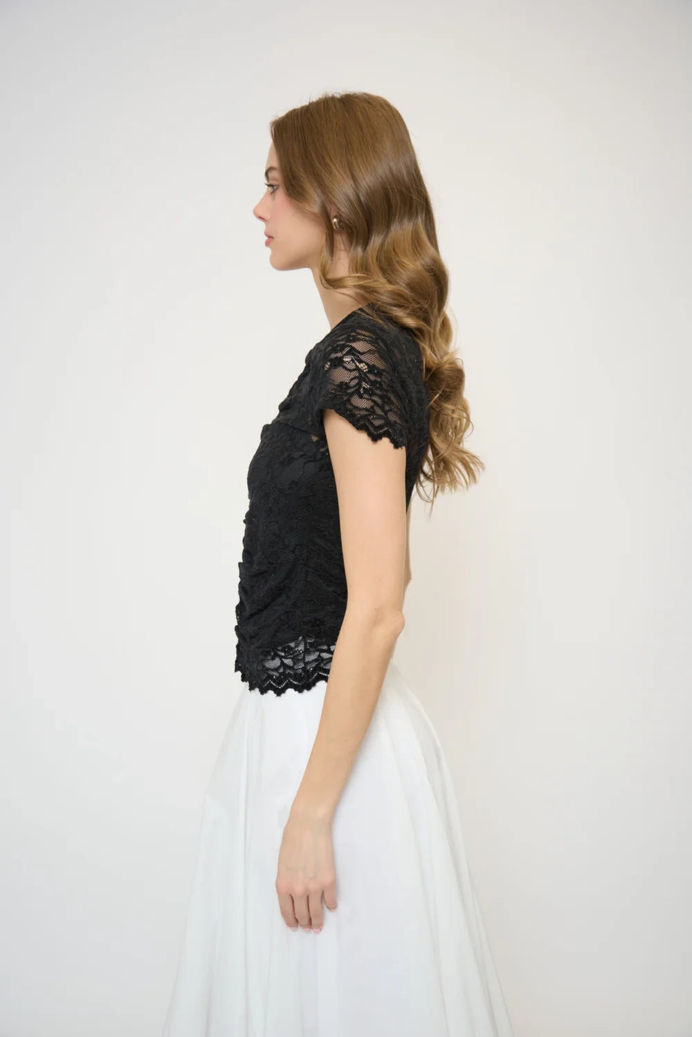Lace Keyhole Top