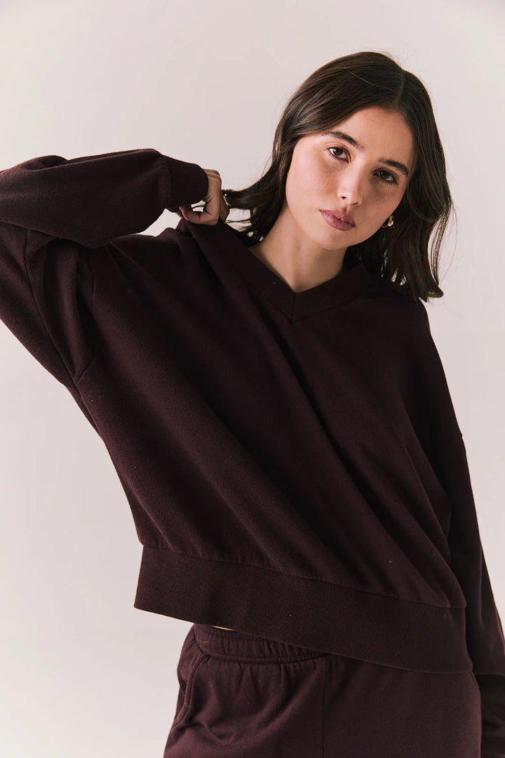 Florie V Neck Sweatshirt