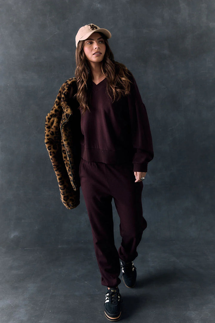 Florie V Neck Sweatshirt