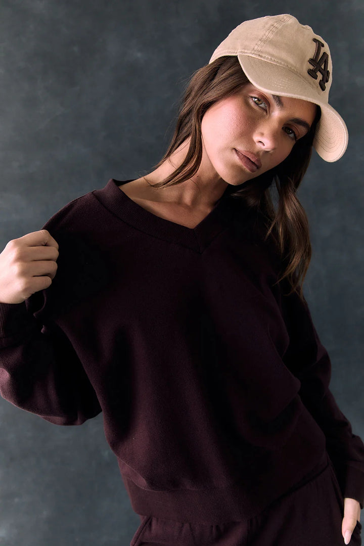 Florie V Neck Sweatshirt