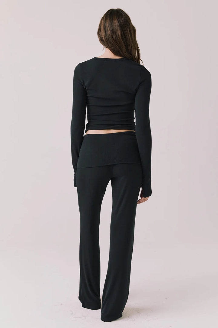 Mantra Fold Over Flare Pant