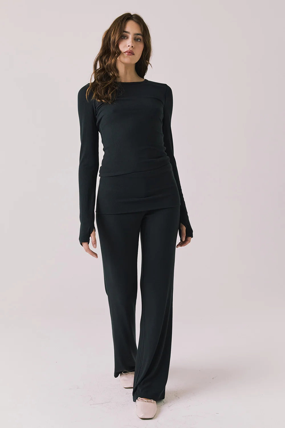 Mantra Fold Over Flare Pant