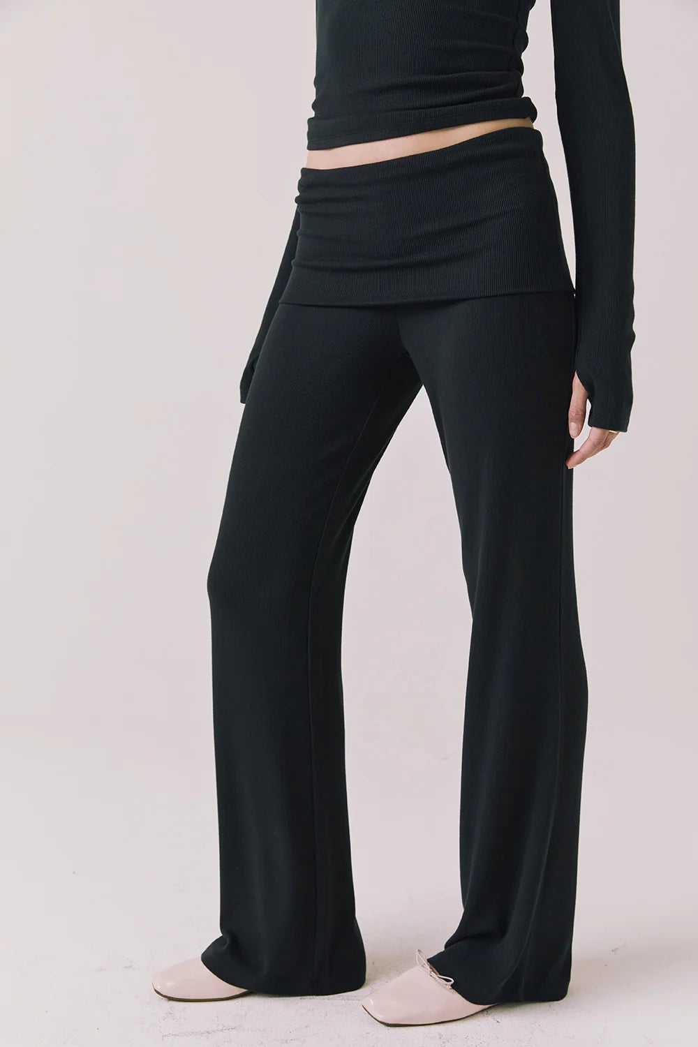 Mantra Fold Over Flare Pant