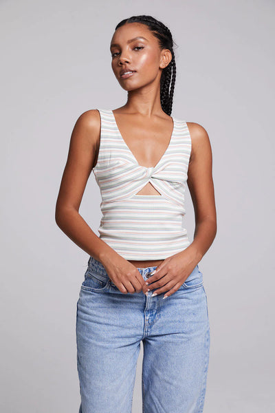 Stripe Cut Out Tank