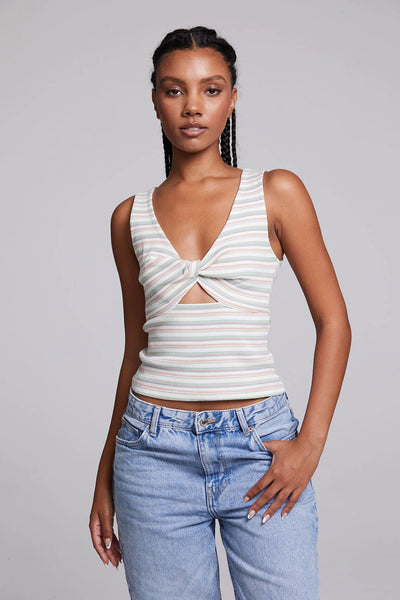 Stripe Cut Out Tank