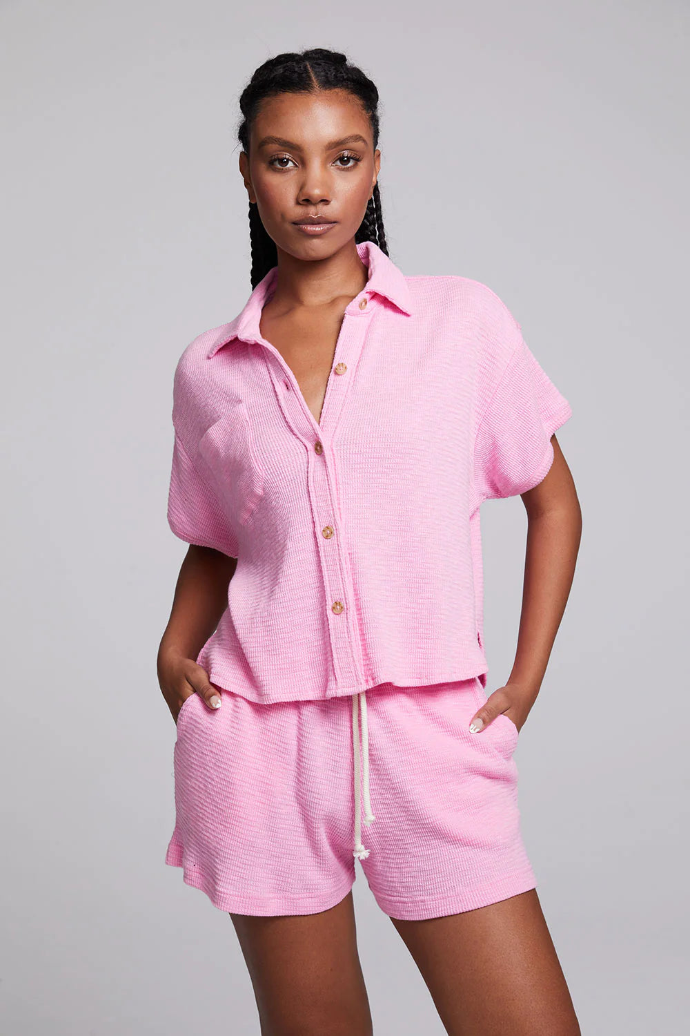 Waffle Short Set