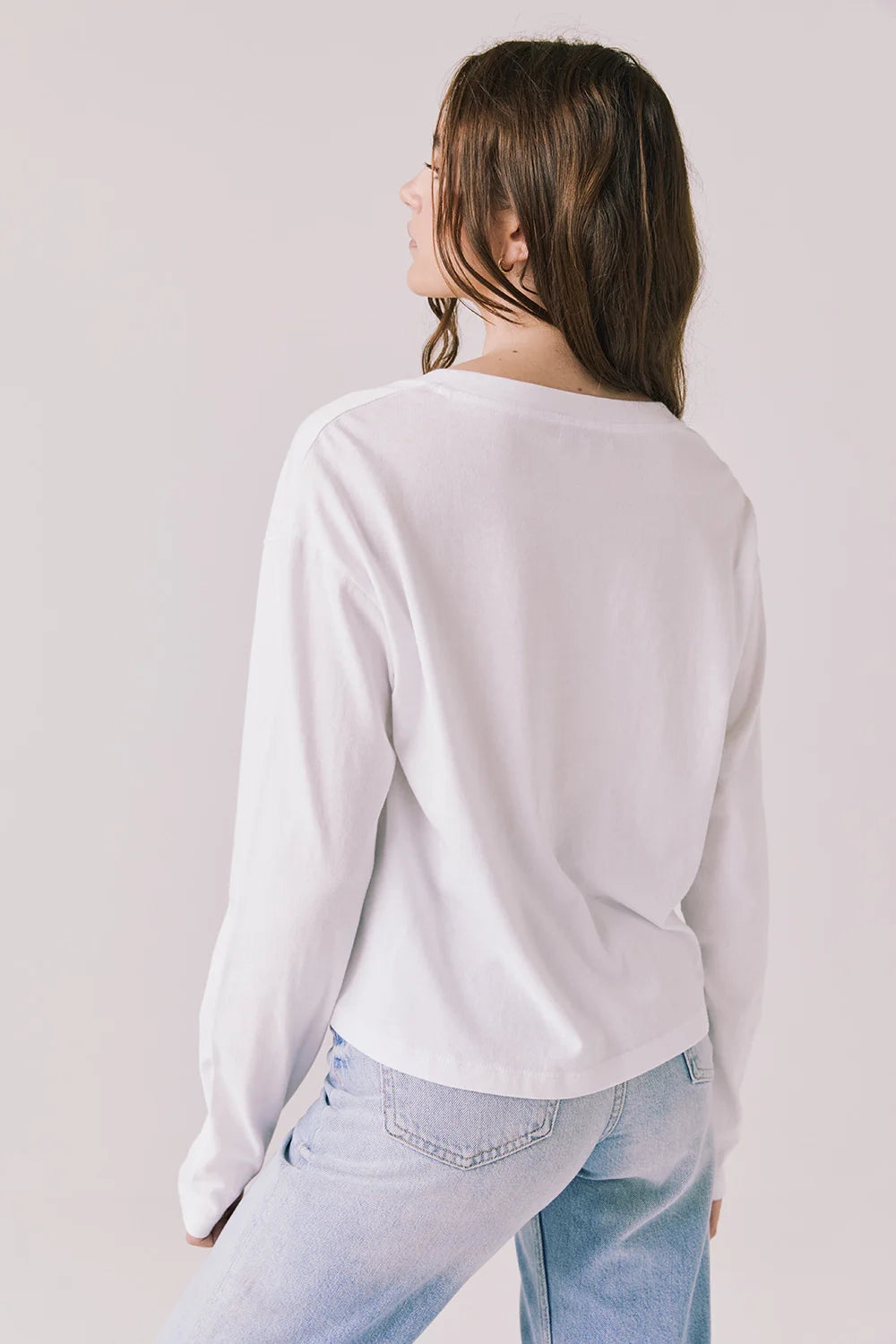 Long Sleeve V Neck Tee