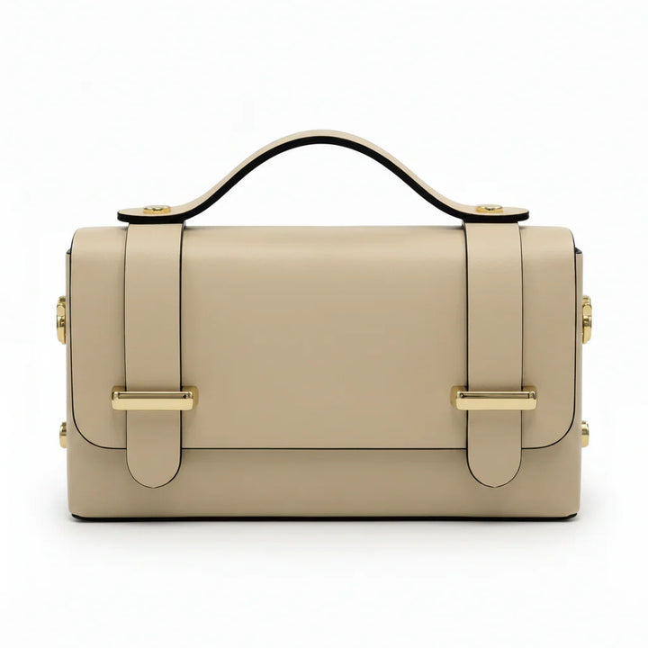 Structured Mini Bag with Chain Scarf  Detail
