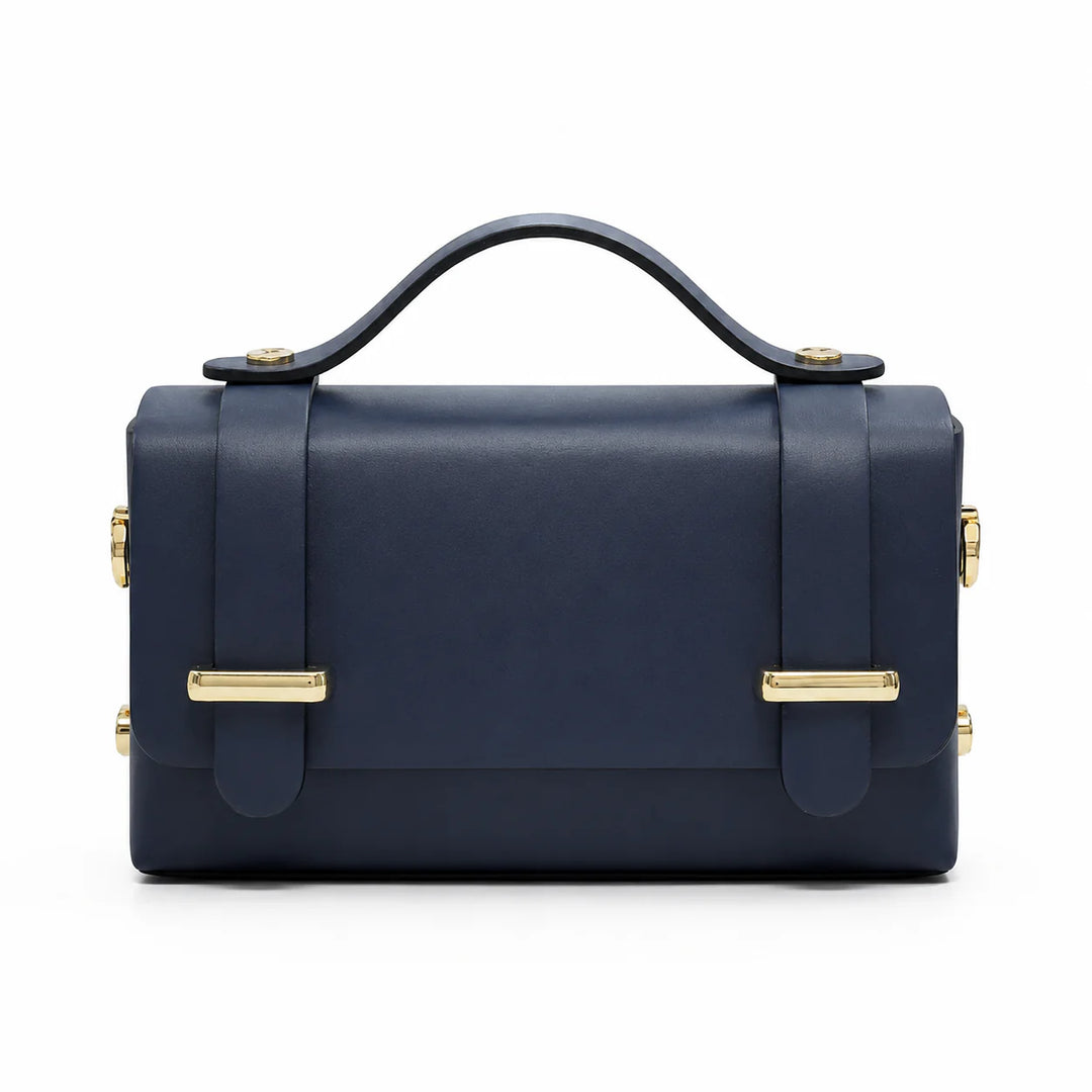 Structured Mini Bag with Chain Scarf  Detail