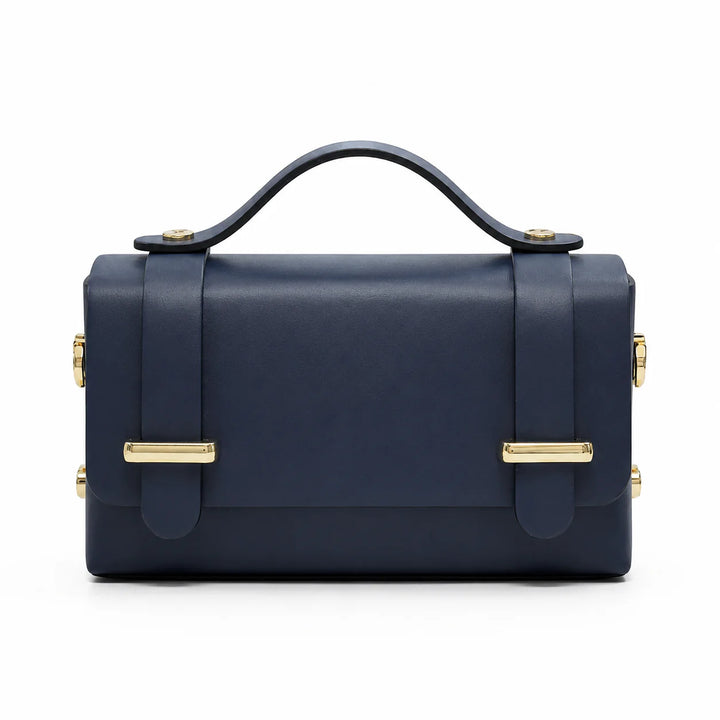 Structured Mini Bag with Chain Scarf  Detail