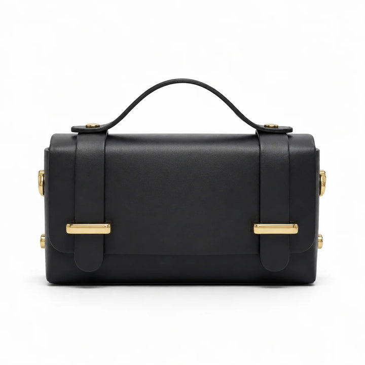 Structured Mini Bag with Chain Scarf  Detail
