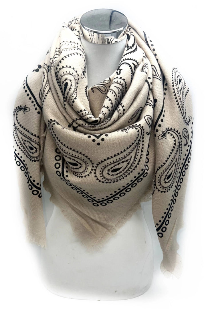 Large Paisley Pattern Scarf