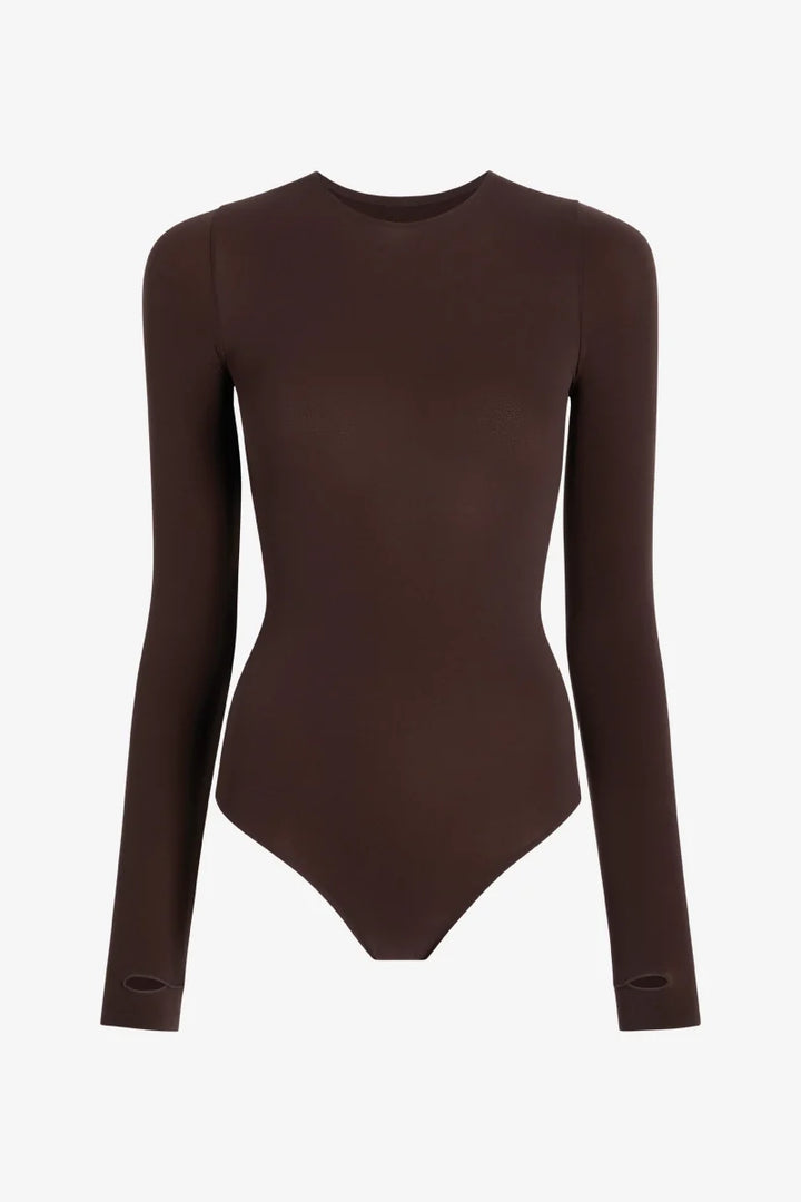 Ballet Crewneck Bodysuit with Thumbholes