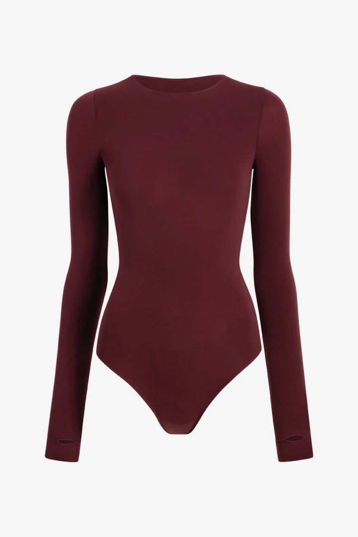 Ballet Crewneck Bodysuit with Thumbholes