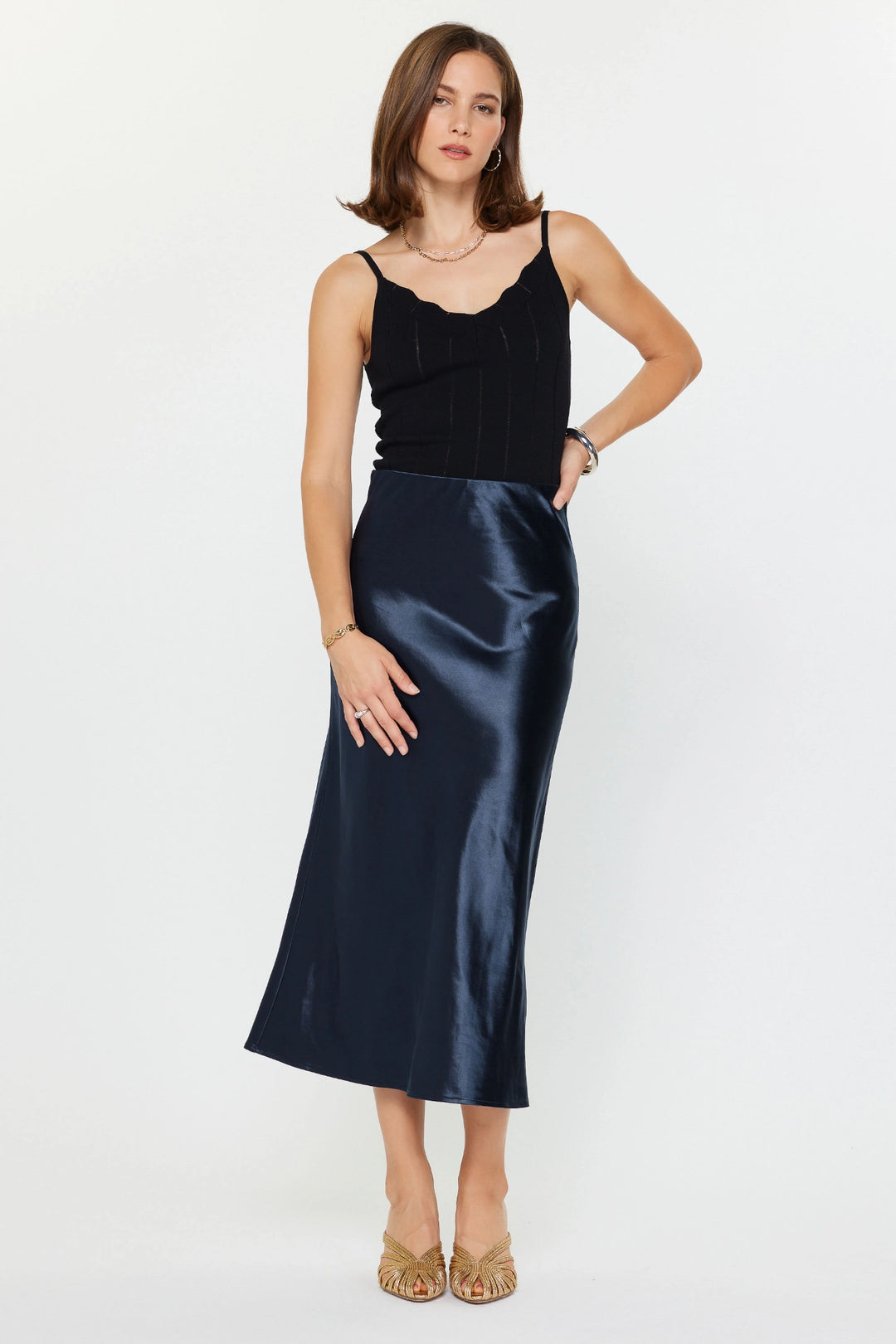 Bias Cut Skirt Navy / Xs Bias Cut Skirt Navy / Xs