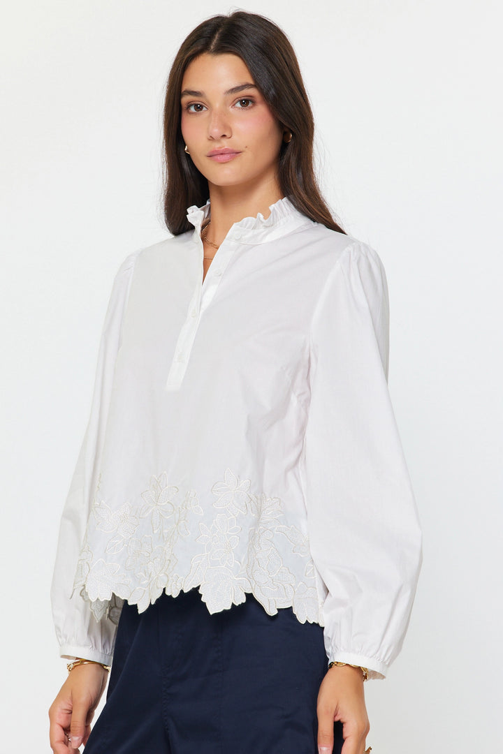 Embelished Hem Shirt