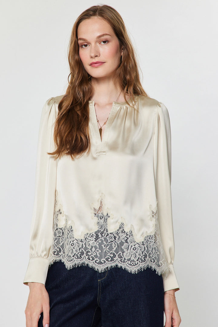 Lace Hem Blouse