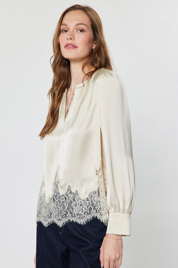 Lace Hem Blouse