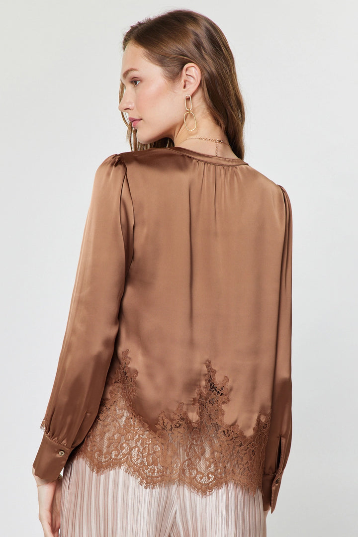 Lace Hem Blouse