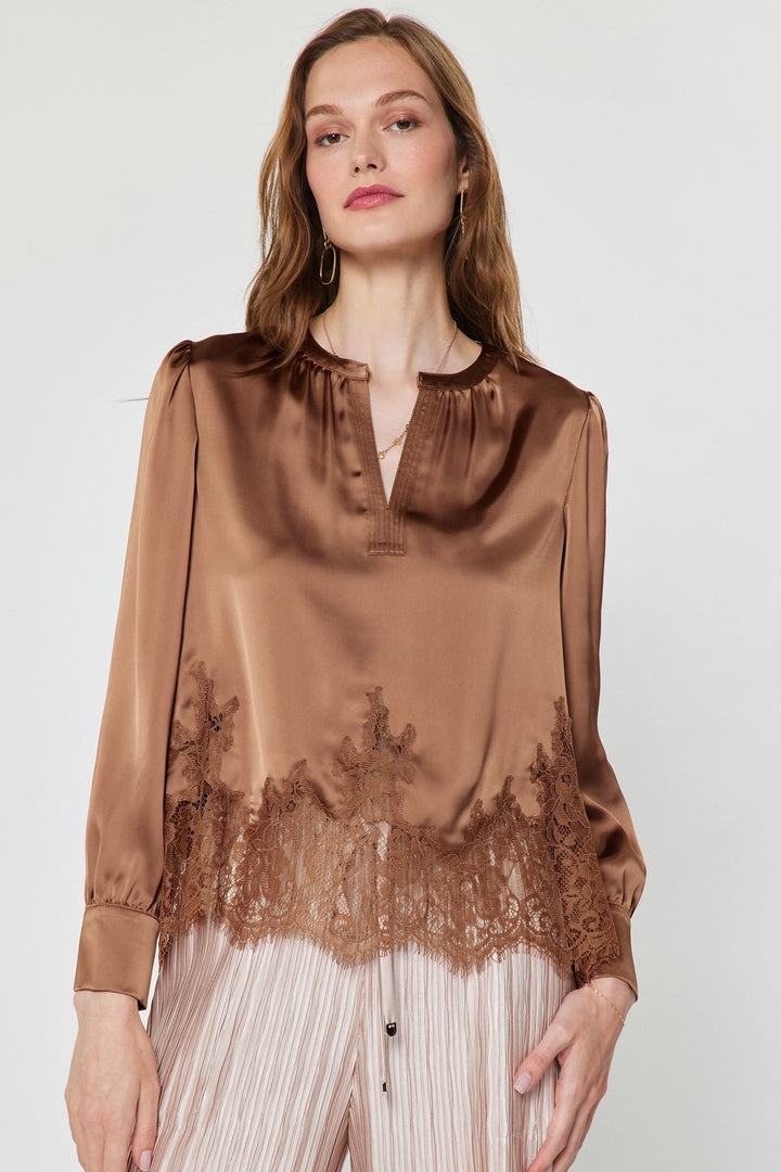 Lace Hem Blouse