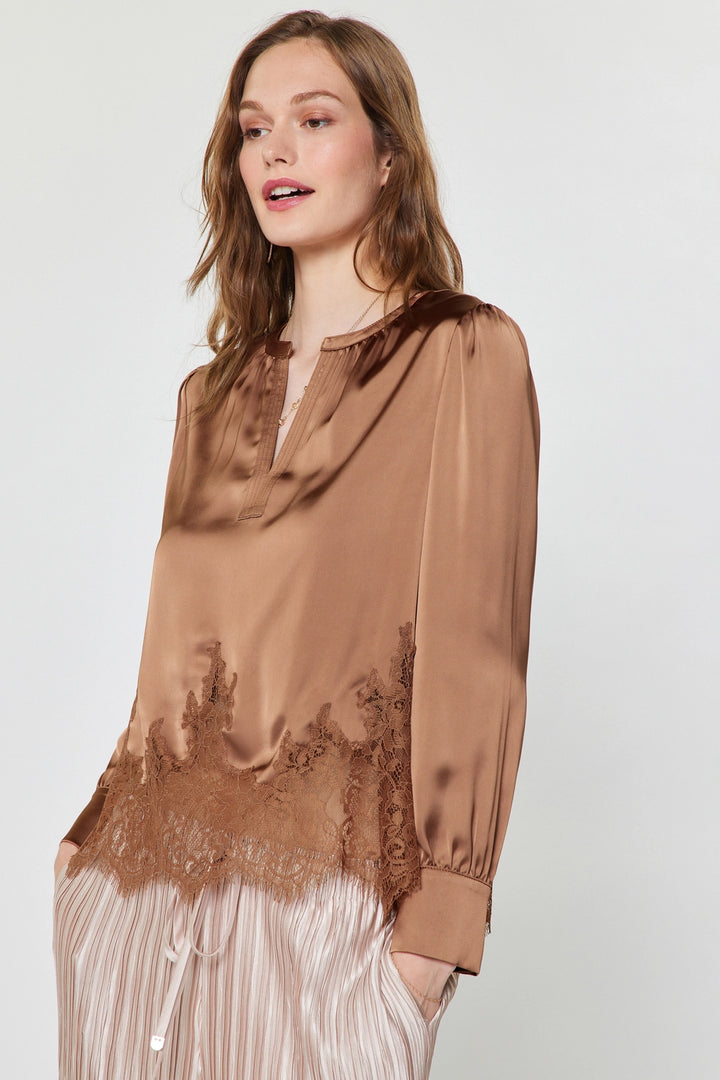 Lace Hem Blouse