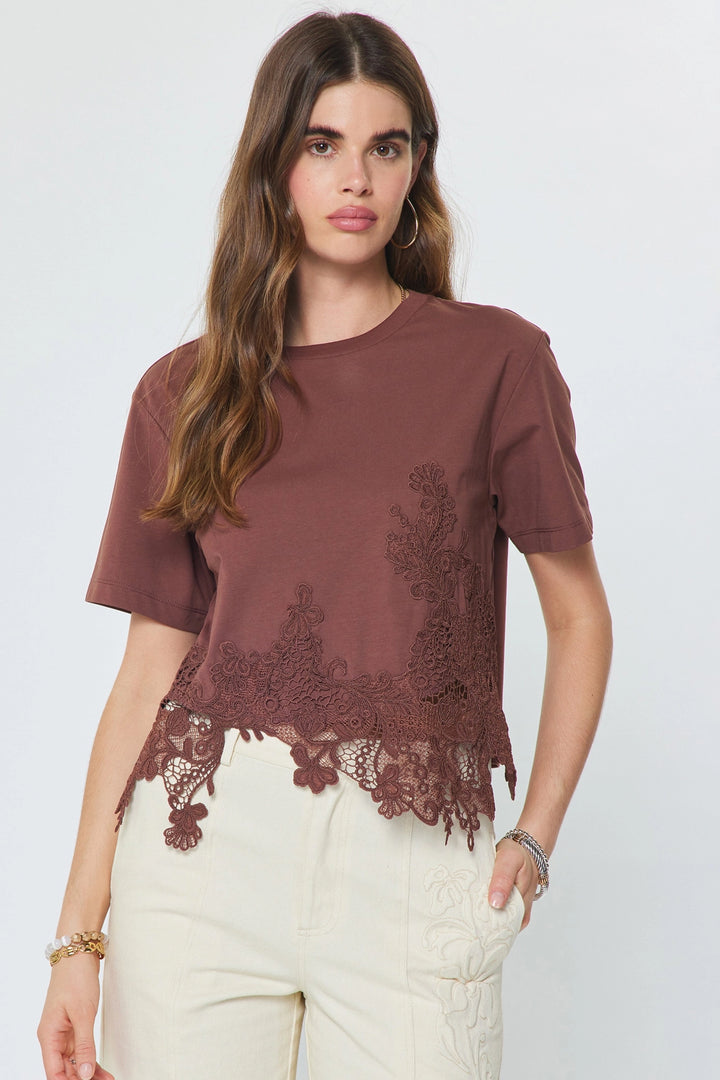 Lace Trim Tee
