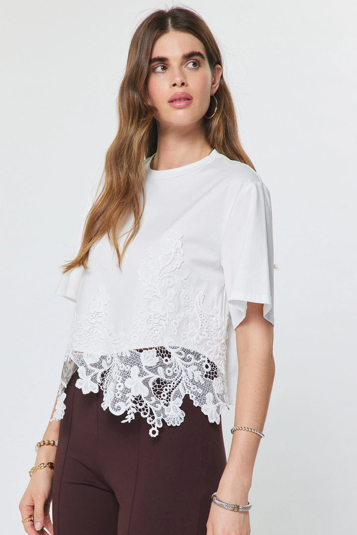 Lace Trim Tee